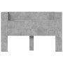 Concrete gray bed headboard with LED light 160x16.5x103.5 cm by vidaXL, Headboards and footboards - Ref: Foro24-839255, Price...