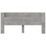 Concrete gray bed headboard with LED light 220x16.5x103.5 cm by vidaXL, Headboards and footboards - Ref: Foro24-839276, Price...