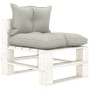 Garden pallet furniture set 7 pieces wood with taupe cushions by vidaXL, Garden sets - Ref: Foro24-3052411, Price: 634,34 €, ...