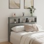 Bed headboard with LED light Sonoma gray 140x17x102 cm by vidaXL, Headboards and footboards - Ref: Foro24-839201, Price: 103,...