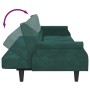 2-seater sofa bed and dark green velvet stool pillows by vidaXL, Sofas - Ref: Foro24-3216221, Price: 310,55 €, Discount: %