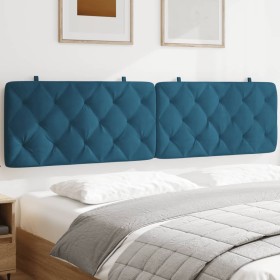 Padded velvet blue headboard 200 cm by vidaXL, Headboards and footboards - Ref: Foro24-374751, Price: 89,99 €, Discount: %