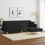 2-seater sofa bed with black fabric stool by vidaXL, Sofas - Ref: Foro24-3216242, Price: 308,39 €, Discount: %