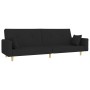 2-seater sofa bed with black fabric stool by vidaXL, Sofas - Ref: Foro24-3216242, Price: 308,39 €, Discount: %