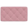 Pink velvet padded headboard 90 cm by vidaXL, Headboards and footboards - Ref: Foro24-374713, Price: 47,42 €, Discount: %