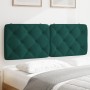 Cabecero de cama acolchado terciopelo verde oscuro 140 cm de vidaXL, Cabeceros y pies de cama - Ref: Foro24-374730, Precio: 6...