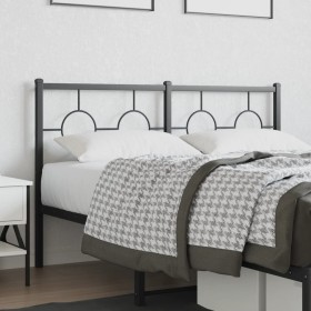 Black metal headboard 135 cm by vidaXL, Headboards and footboards - Ref: Foro24-376258, Price: 49,99 €, Discount: %