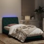 Estructura cama con luces LED terciopelo verde oscuro 90x190 cm de vidaXL, Camas y somieres - Ref: Foro24-3213828, Precio: 17...