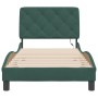 Estructura cama con luces LED terciopelo verde oscuro 90x190 cm de vidaXL, Camas y somieres - Ref: Foro24-3213828, Precio: 17...