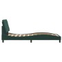 Estructura cama con luces LED terciopelo verde oscuro 90x190 cm de vidaXL, Camas y somieres - Ref: Foro24-3213828, Precio: 17...