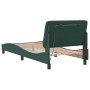 Estructura cama con luces LED terciopelo verde oscuro 90x190 cm de vidaXL, Camas y somieres - Ref: Foro24-3213828, Precio: 17...