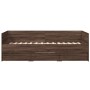 Lounger with brown oak engineered wood drawers 90x200 cm by vidaXL, Beds and slatted bases - Ref: Foro24-3280824, Price: 199,...