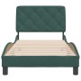 Dark green velvet bed frame with headboard 90x200 cm by vidaXL, Beds and slatted bases - Ref: Foro24-3207902, Price: 168,41 €...