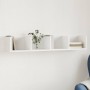 White engineered wood wall cabinet 99x18x16.5 cm by vidaXL, Shelves and shelves - Ref: Foro24-840443, Price: 29,37 €, Discoun...