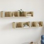 Wall cabinets 2 units engineered wood Sonoma oak by vidaXL, Shelves and shelves - Ref: Foro24-840448, Price: 40,99 €, Discoun...