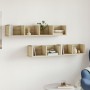 Wall cabinets 2 units engineered wood Sonoma oak by vidaXL, Shelves and shelves - Ref: Foro24-840448, Price: 40,99 €, Discoun...