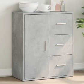 Aparador de madera de ingeniería gris hormigón 60x31x70 cm de vidaXL, Aparadores - Ref: Foro24-840474, Precio: 78,01 €, Descu...