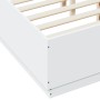 Estructura de cama madera de ingeniería blanca 120x190 cm de vidaXL, Camas y somieres - Ref: Foro24-3209744, Precio: 139,67 €...