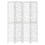 White Paulownia solid wood 4-panel dividing screen by vidaXL, Room dividers - Ref: Foro24-358739, Price: 109,89 €, Discount: %