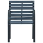 Garden chairs 2 units solid gray fir wood and steel by vidaXL, Banks - Ref: Foro24-319577, Price: 102,33 €, Discount: %