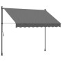 Toldo retráctil de tela y acero gris antracita 250x150 cm de vidaXL, Toldos - Ref: Foro24-368739, Precio: 98,77 €, Descuento: %