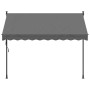 Toldo retráctil de tela y acero gris antracita 250x150 cm de vidaXL, Toldos - Ref: Foro24-368739, Precio: 98,77 €, Descuento: %