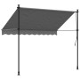 Toldo retráctil de tela y acero gris antracita 250x150 cm de vidaXL, Toldos - Ref: Foro24-368739, Precio: 98,77 €, Descuento: %