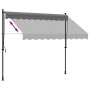 Toldo retráctil de tela y acero gris antracita 250x150 cm de vidaXL, Toldos - Ref: Foro24-368739, Precio: 98,77 €, Descuento: %