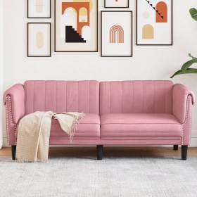 Pink velvet 2-seater sofa by vidaXL, Sofas - Ref: Foro24-372578, Price: 279,99 €, Discount: %