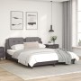 Estructura de cama con luces LED cuero PE gris 160x200 cm de vidaXL, Camas y somieres - Ref: Foro24-3214120, Precio: 210,94 €...