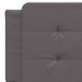 Estructura de cama con luces LED cuero PE gris 160x200 cm de vidaXL, Camas y somieres - Ref: Foro24-3214120, Precio: 210,94 €...