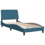 Estructura cama con cabecero terciopelo azul 80x200 cm de vidaXL, Camas y somieres - Ref: Foro24-3207891, Precio: 164,99 €, D...