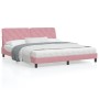 Estructura de cama con cabecero de terciopelo rosa 180x200 cm de vidaXL, Camas y somieres - Ref: Foro24-3207940, Precio: 245,...