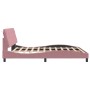 Estructura de cama con cabecero de terciopelo rosa 180x200 cm de vidaXL, Camas y somieres - Ref: Foro24-3207940, Precio: 245,...