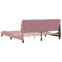 Estructura de cama con cabecero de terciopelo rosa 180x200 cm de vidaXL, Camas y somieres - Ref: Foro24-3207940, Precio: 245,...