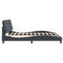 Estructura cama con cabecero terciopelo gris oscuro 200x200 cm de vidaXL, Camas y somieres - Ref: Foro24-3207942, Precio: 235...