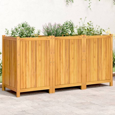 Planter with solid acacia wood lining 150x50x75 cm by vidaXL, Pots and planters - Ref: Foro24-366446, Price: 208,58 €, Discou...