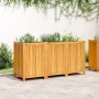 Planter with solid acacia wood lining 150x50x75 cm by vidaXL, Pots and planters - Ref: Foro24-366446, Price: 208,58 €, Discou...