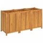 Planter with solid acacia wood lining 150x50x75 cm by vidaXL, Pots and planters - Ref: Foro24-366446, Price: 208,58 €, Discou...