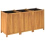 Planter with solid acacia wood lining 150x50x75 cm by vidaXL, Pots and planters - Ref: Foro24-366446, Price: 208,58 €, Discou...