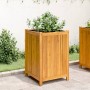 Planter with solid acacia wood lining 50x50x75 cm by vidaXL, Pots and planters - Ref: Foro24-366444, Price: 102,66 €, Discoun...