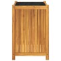 Planter with solid acacia wood lining 50x50x75 cm by vidaXL, Pots and planters - Ref: Foro24-366444, Price: 102,66 €, Discoun...