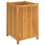 Planter with solid acacia wood lining 50x50x75 cm by vidaXL, Pots and planters - Ref: Foro24-366444, Price: 102,66 €, Discoun...