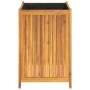 Planter with solid acacia wood lining 50x50x75 cm by vidaXL, Pots and planters - Ref: Foro24-366444, Price: 102,66 €, Discoun...