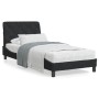 Cama con colchón terciopelo negro 90x190 cm de vidaXL, Camas y somieres - Ref: Foro24-3208630, Precio: 266,03 €, Descuento: %