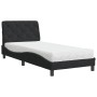 Cama con colchón terciopelo negro 90x190 cm de vidaXL, Camas y somieres - Ref: Foro24-3208630, Precio: 266,03 €, Descuento: %