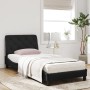 Cama con colchón terciopelo negro 90x190 cm de vidaXL, Camas y somieres - Ref: Foro24-3208630, Precio: 266,03 €, Descuento: %