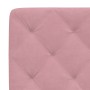 Bed with pink velvet mattress 100x200 cm by vidaXL, Beds and slatted bases - Ref: Foro24-3208645, Price: 305,99 €, Discount: %