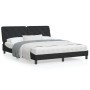 Cama con colchón terciopelo negro 160x200 cm de vidaXL, Camas y somieres - Ref: Foro24-3208666, Precio: 510,85 €, Descuento: %