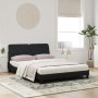 Bed with black velvet mattress 160x200 cm by vidaXL, Beds and slatted bases - Ref: Foro24-3208666, Price: 470,28 €, Discount: %